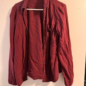 Red Button-Up Shirt